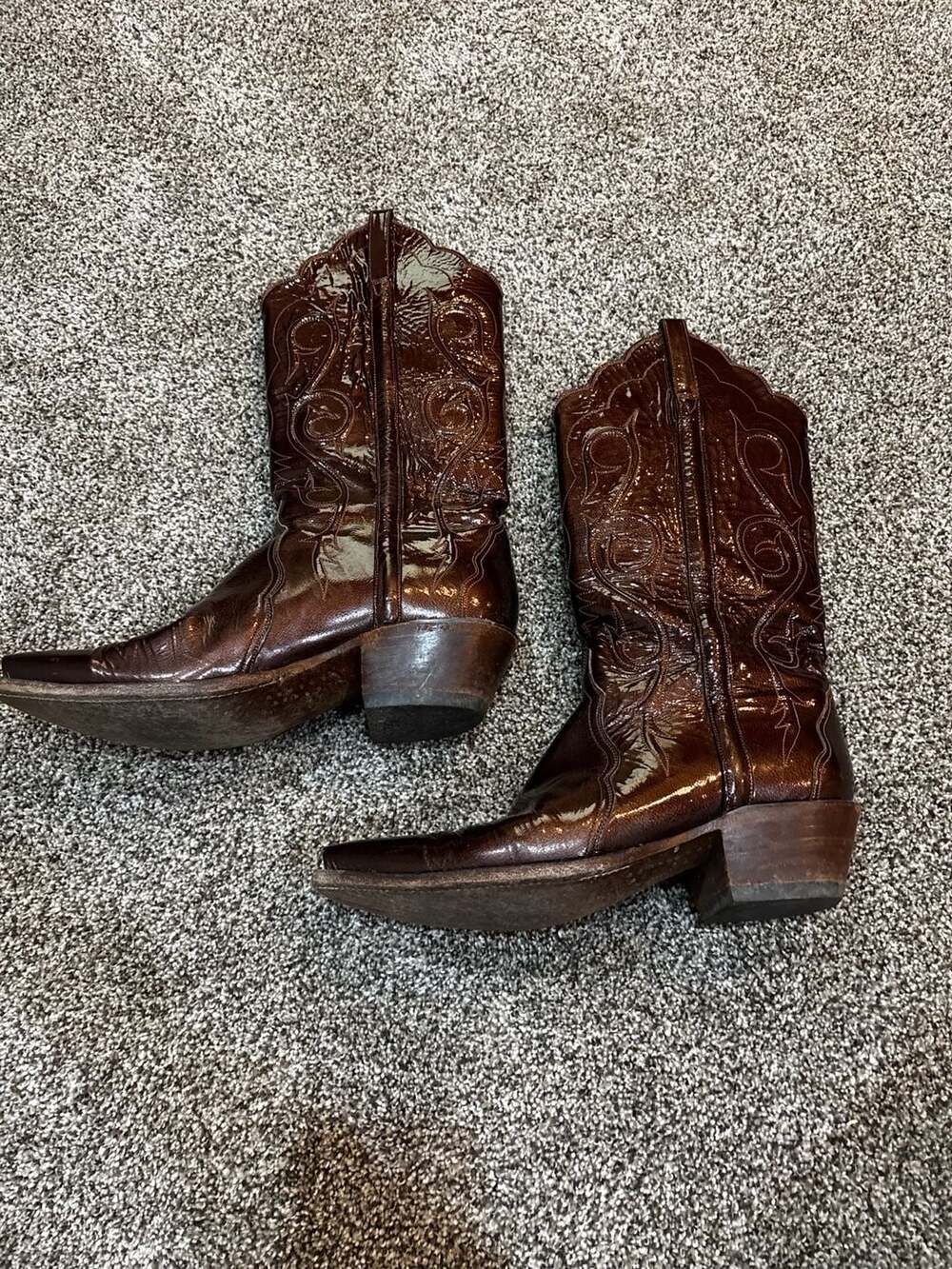 Lucchese Classics Handmade Brown Leather Western Cowboy Boots